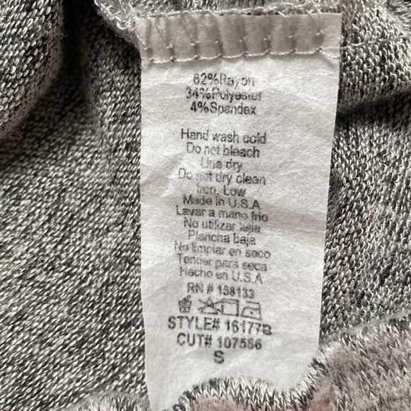 Staccato Color Block Hacci LS Top 💗 Pink & Gray - Picture 14 of 14